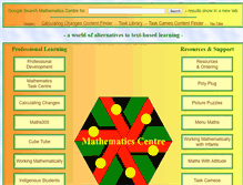 Tablet Screenshot of mathematicscentre.com